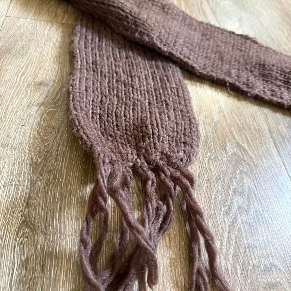 Source Unknown brown knitted